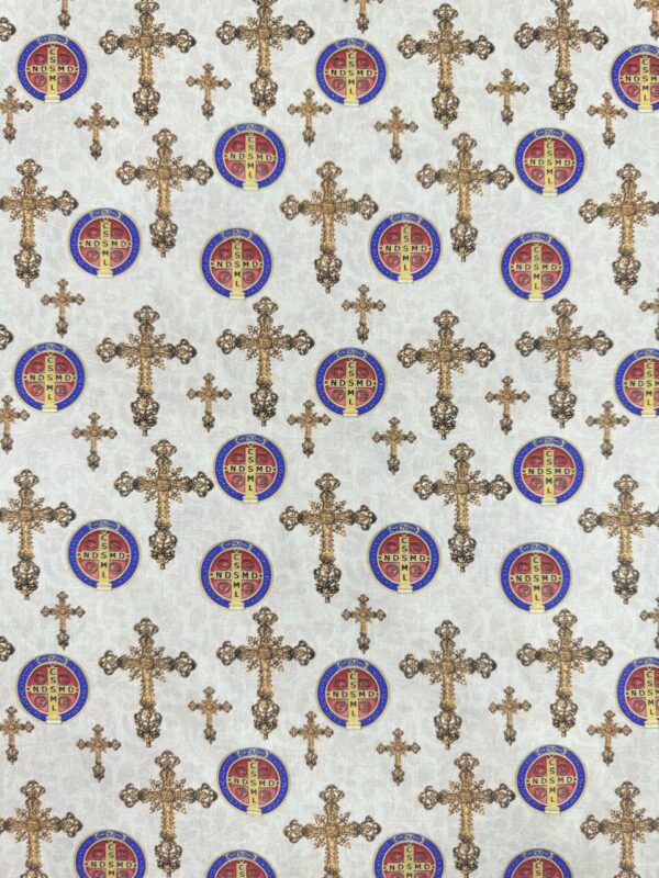 TRICOLINE TERÇO – ESTAMPAS RELIGIOSAS 100% ALGODÃO - Imagem 6