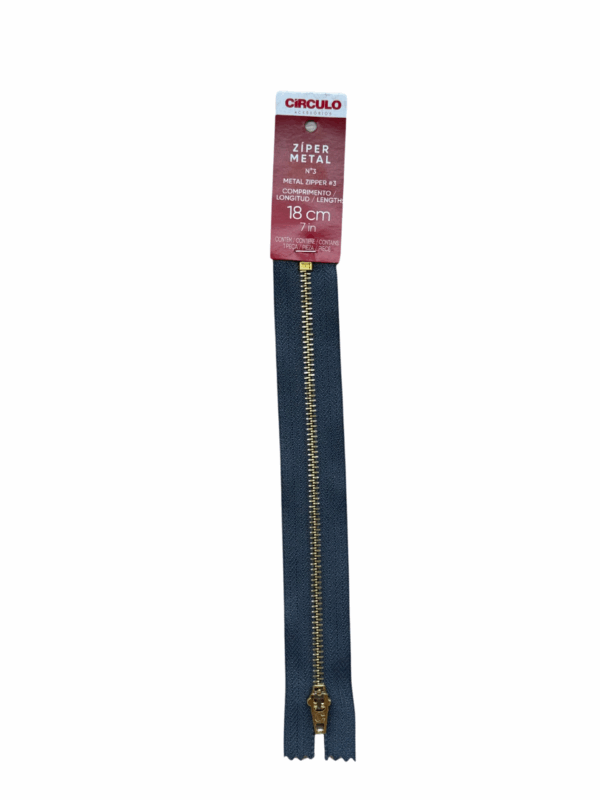 *ZIPER METAL N3 18CM - COR 301 - Imagem 2