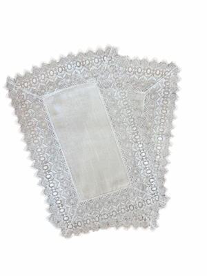 KIT 2 PEÇAS LUGAR AMERICANO RUSTICO CREAM 35CM X 50CM ARGIVAI
