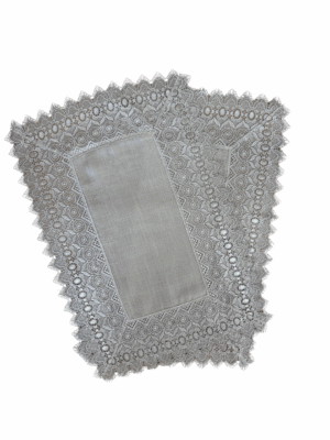 KIT 2 PEÇAS LUGAR AMERICANO RUSTICO AREIA BEGE 35CM X 50CM ARGIVAI