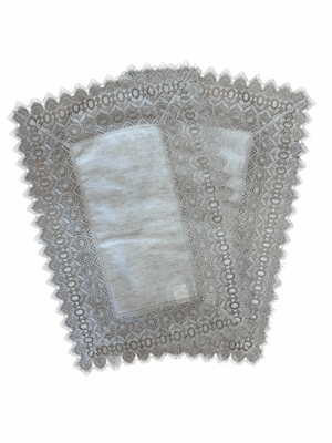 KIT 2 PEÇAS LUGAR AMERICANO LINEN RENDA BEGE 35CM X 50CM ARGIVAI