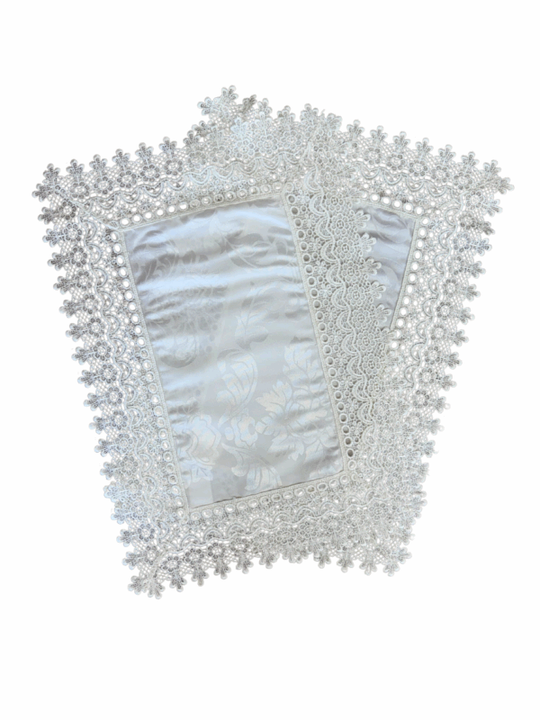 KIT 2 PEÇAS LUGAR AMERICANO JACQUARD RENDA PEROLA 35CM X 50CM ARGIVAI