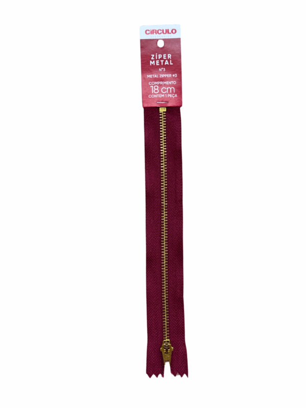 ZIPER METAL N3 18CM - COR 527 - Imagem 2