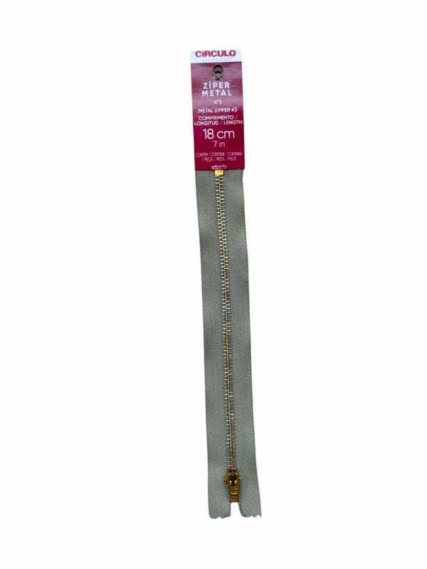 ZIPER METAL N3 18CM - COR 577 - Imagem 2