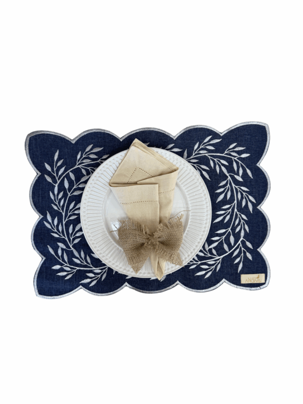 KIT 2 PEÇAS LUGAR AMERICANO RAMI BLUE 35CM X 50CM ARGIVAI - Imagem 3
