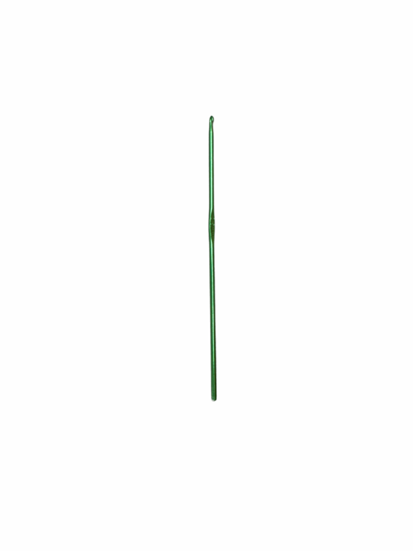 AGULHA DE CROCHE ALUMINIO - TAM 2,5 MM - VERDE ESCURO - Imagem 3