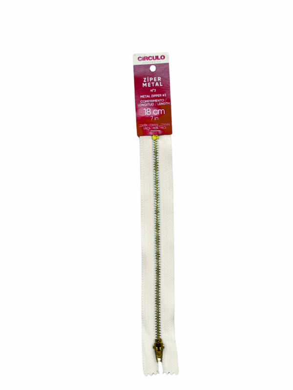 ZIPER METAL N3 18CM - COR 501 - Imagem 2