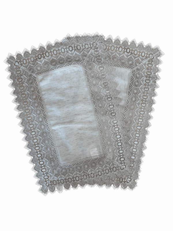 KIT 2 PEÇAS LUGAR AMERICANO LINEN RENDA BEGE 35CM X 50CM ARGIVAI
