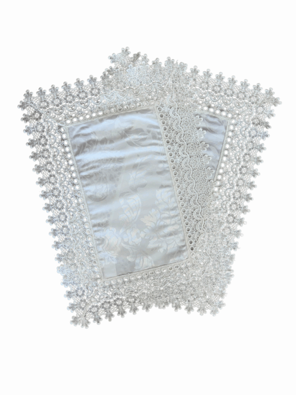 KIT 2 PEÇAS LUGAR AMERICANO JACQUARD RENDA PEROLA 35CM X 50CM ARGIVAI
