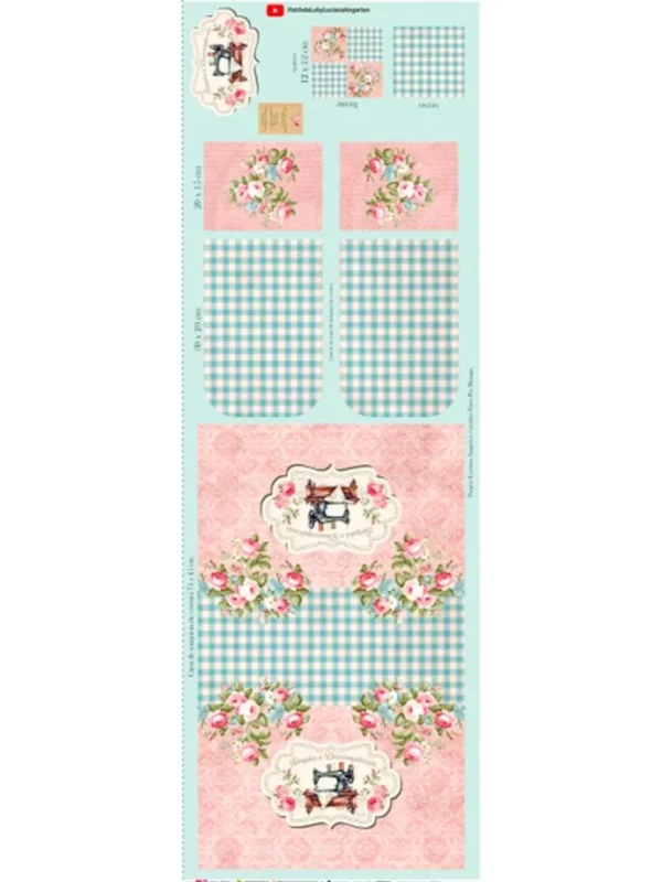 PRÉ MOLDADO - MOLDE CAPA DE MÁQUINA - COLEÇÃO LUCIANA ANGARTEN