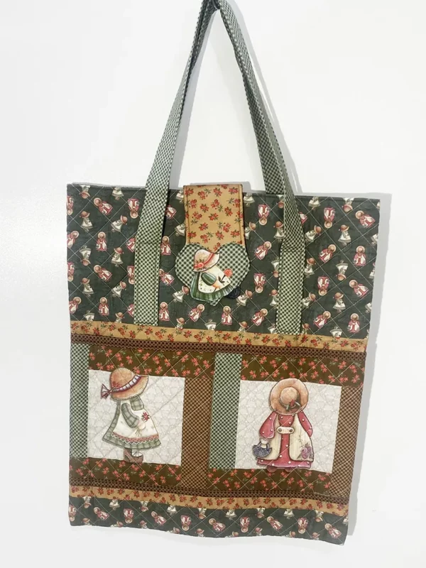 PRÉ MOLDADO TRICOLINE - PAINEL BOLSA SUNBONET - 100% ALGODÃO - Imagem 2