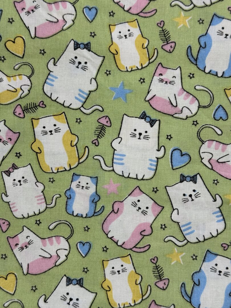 TECIDO TRICOLINE GATO VERDE 4 TECIDO TRICOLINE GATO VERDE - Imagem 4