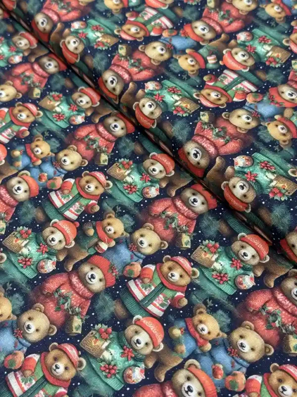 Sacrum cor | Tecidos Digitais, Tricolines e Barrados 9 TRICOLINE URSINHOS NATALINOS