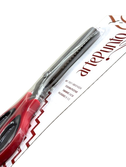 TESOURA DE PICOTAR VERMELHA 2 TESOURA DE PICOTAR VERMELHA - Imagem 2