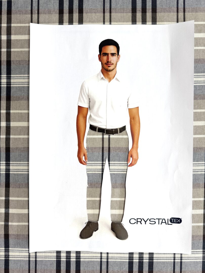 TECIDO ROMA XADREZ - DES 6 - VARIANTE 4 3 TECIDO ROMA XADREZ - DES 6 - VARIANTE 4 - Imagem 3