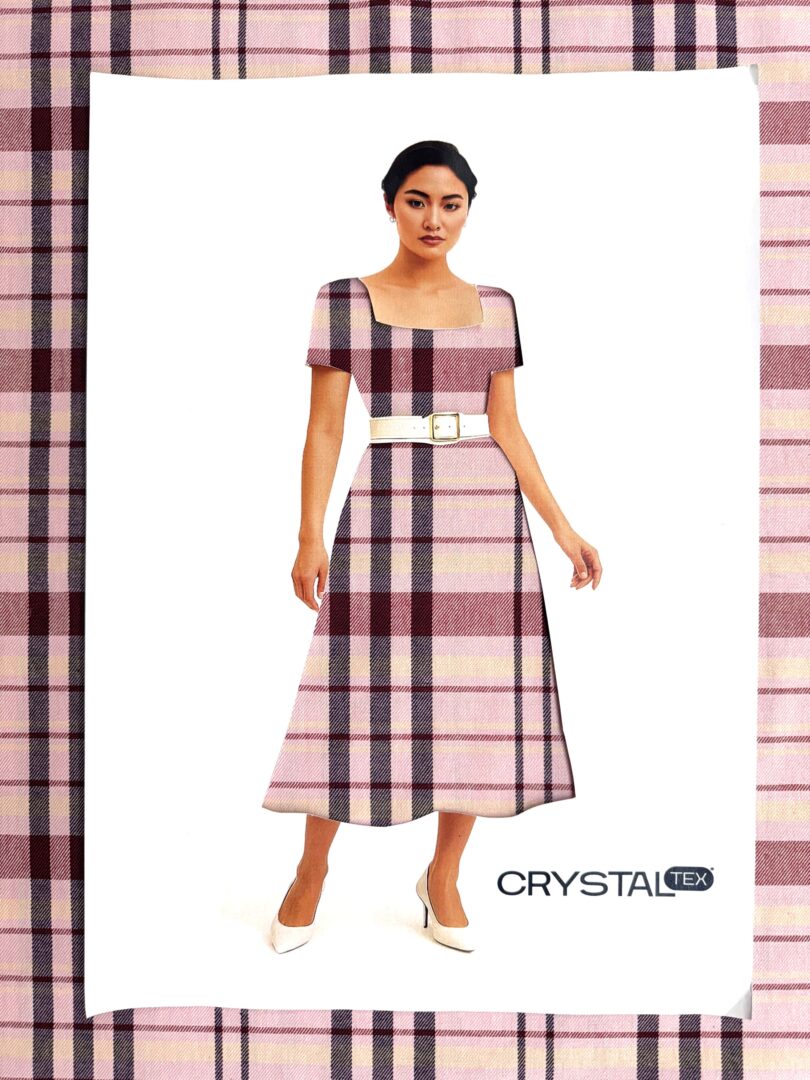 TECIDO ROMA XADREZ - DES 9 - VARIANTE 5 2 TECIDO ROMA XADREZ - DES 9 - VARIANTE 5 - Imagem 2