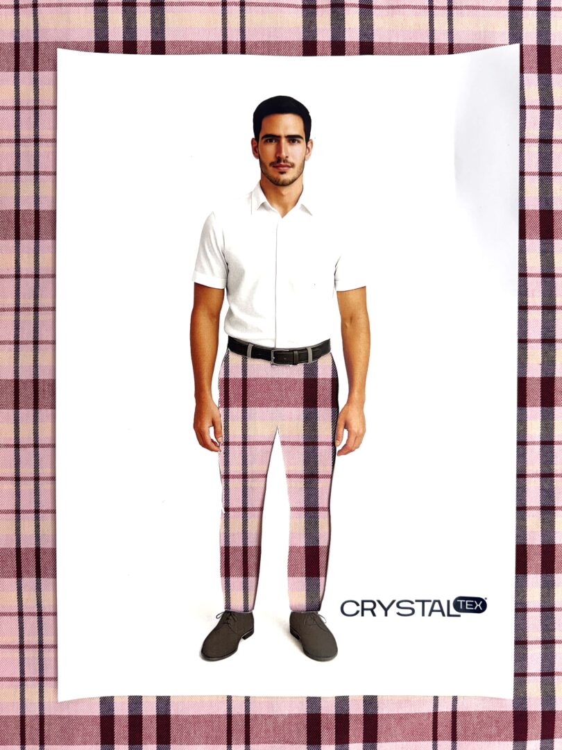 TECIDO ROMA XADREZ - DES 9 - VARIANTE 5 3 TECIDO ROMA XADREZ - DES 9 - VARIANTE 5 - Imagem 3