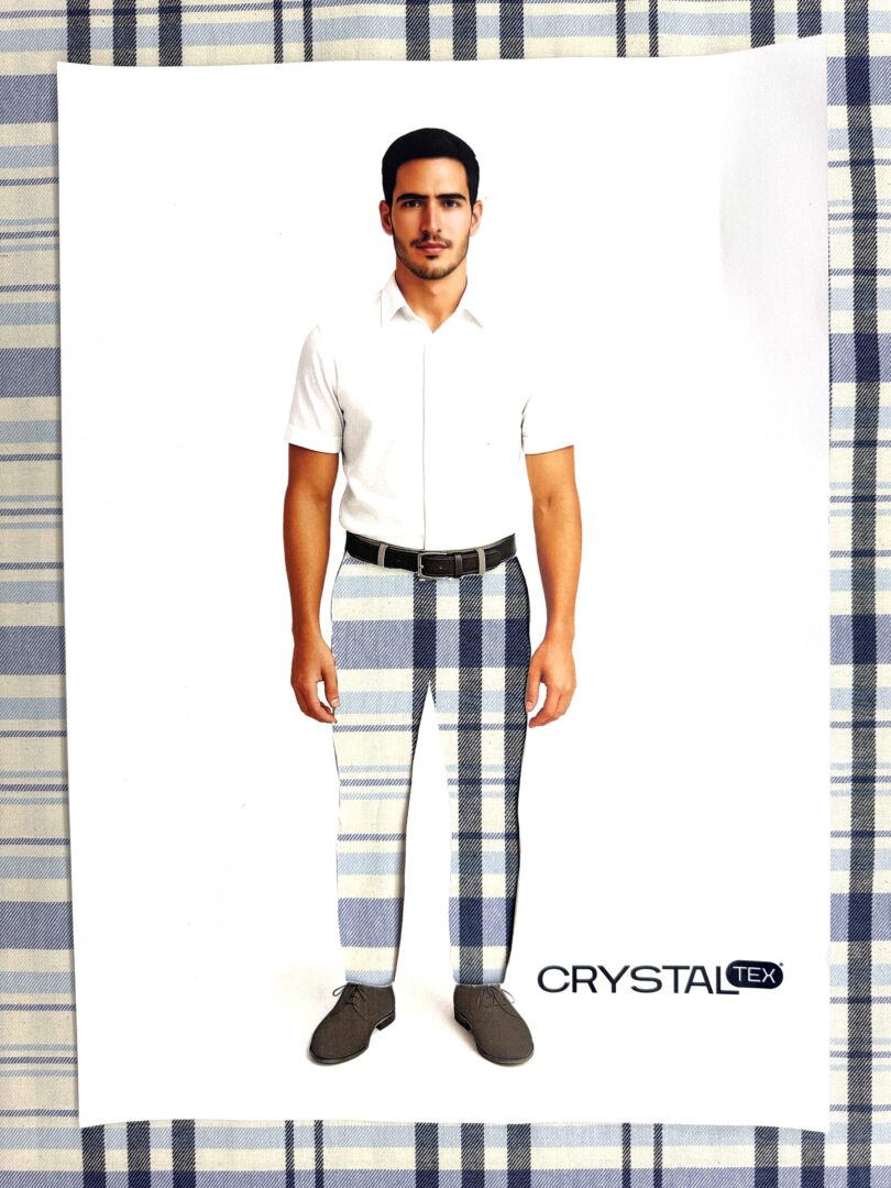 TECIDO ROMA XADREZ - DES 9 - VARIANTE 2 3 TECIDO ROMA XADREZ - DES 9 - VARIANTE 2 - Imagem 3