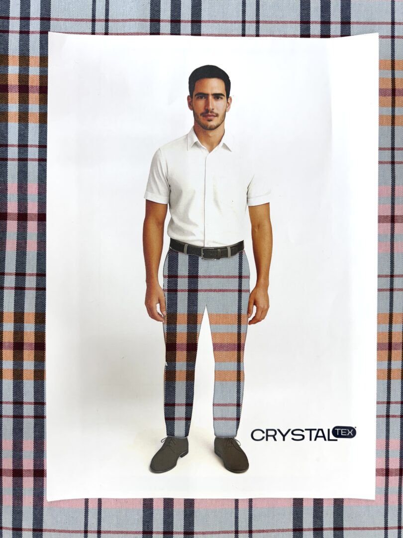 TECIDO ROMA XADREZ - DES 2 - VARIANTE 5 3 TECIDO ROMA XADREZ - DES 2 - VARIANTE 5 - Imagem 3