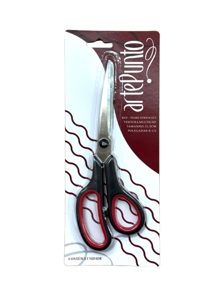 TESOURA MULTIUSO PRETA - TAM 21,5 1 TESOURA MULTIUSO PRETA - TAM 21,5