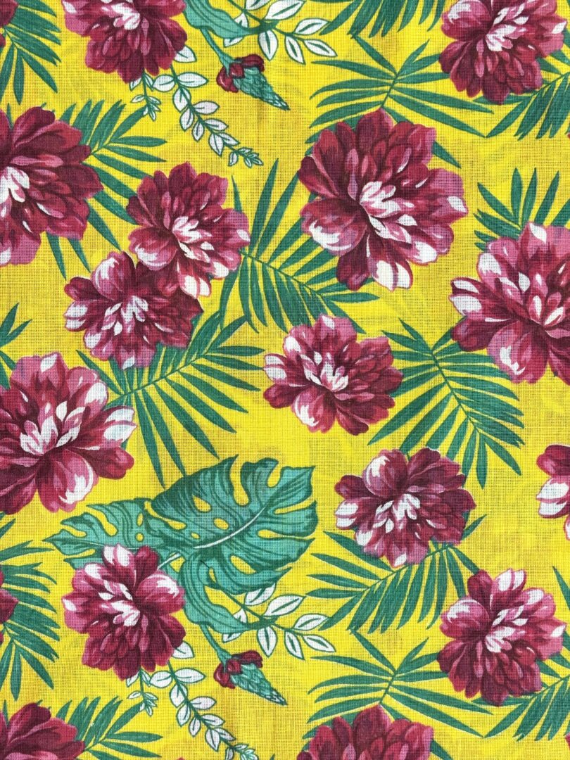 TECIDO CHITÃO FUNDO AMARELO 2 TECIDO CHITÃO FUNDO AMARELO - Imagem 2