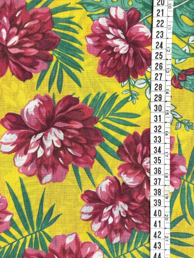 TECIDO CHITÃO FUNDO AMARELO 3 TECIDO CHITÃO FUNDO AMARELO - Imagem 3