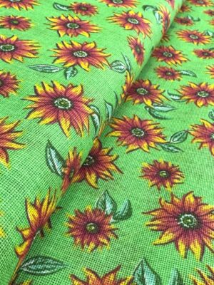 TECIDO CHITAO FUNDO VERDE