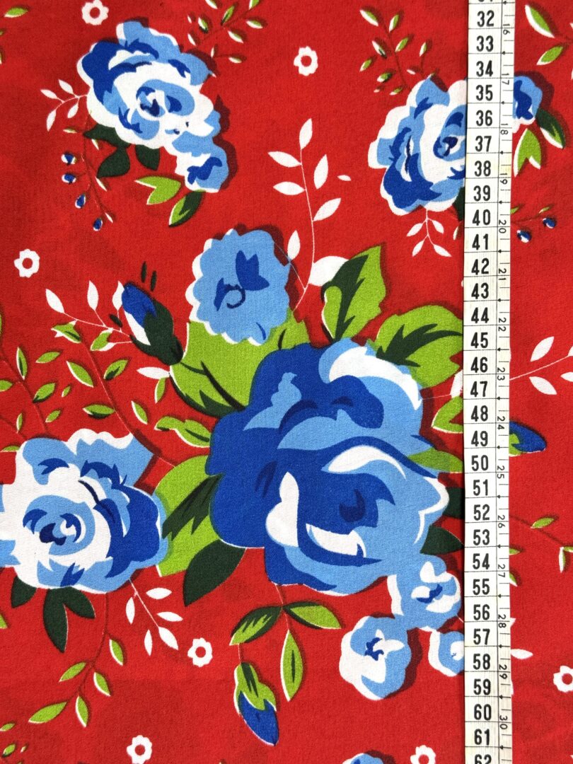 TECIDO CHITÃO FUNDO VERMELHO 3 TECIDO CHITÃO FUNDO VERMELHO - Imagem 3