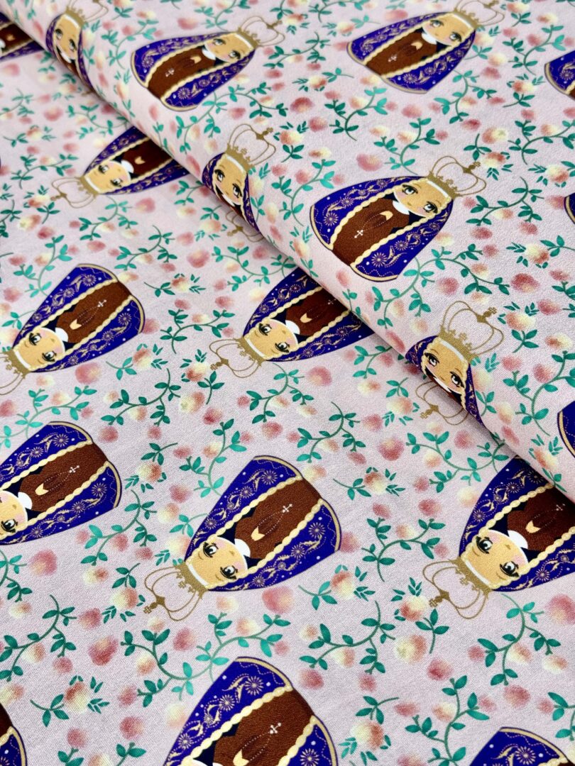 TRICOLINE NOSSA SENHORA FUNDO ROSA 9000 - E146